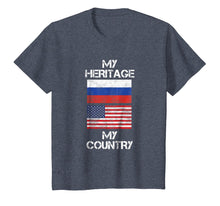Load image into Gallery viewer, My Heritage My Country Russian American Russia Flag T-Shirt
