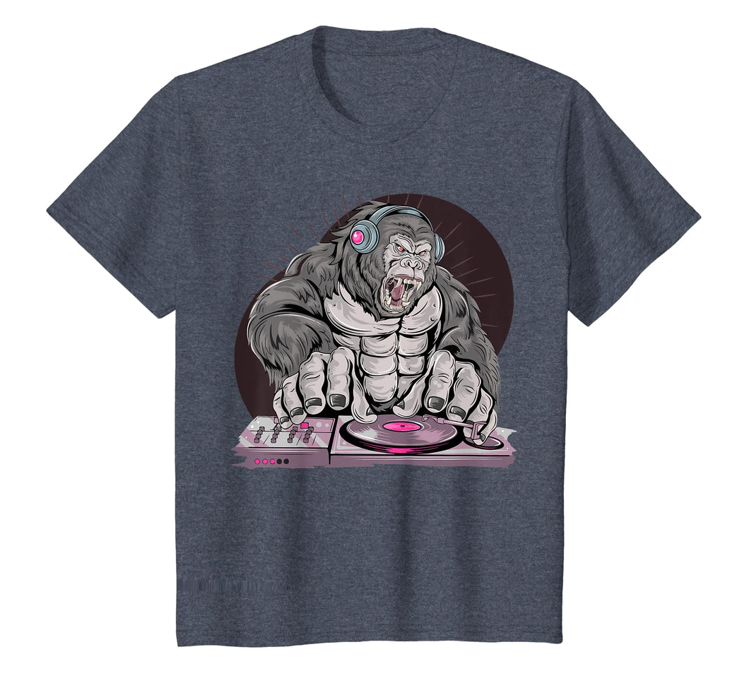 Men's T Shirt Tee Dished DJ Gorilla for Youth