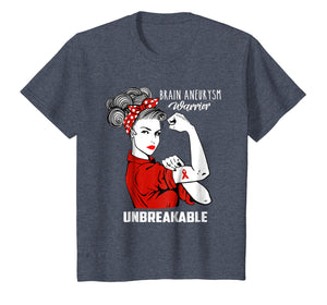 Brain Aneurysm Warrior Unbreakable Shirt Awareness Gift