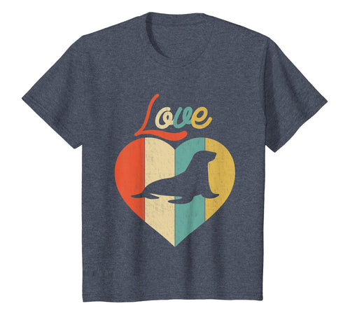 Vintage Retro Love Sea Lion T-Shirt