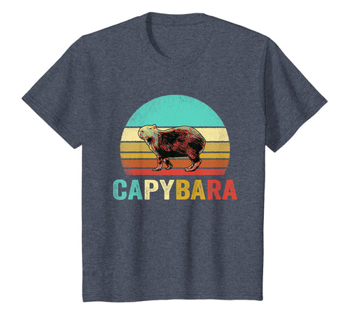 Vintage Capybara Shirt Sunset