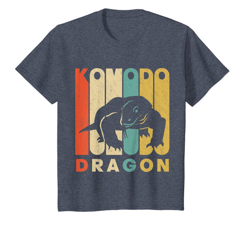 Vintage Retro Komodo Dragon Silhouette T-Shirt