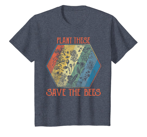Vintage Plant these save the bees flowers Tee love bees gift