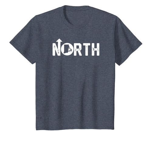 Vintage Up North Rhode Island RI State Map T-Shirt-3149923
