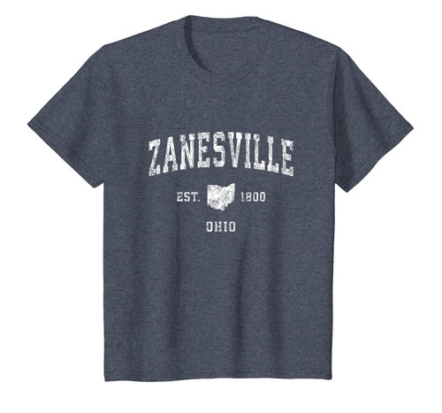 Zanesville Ohio OH Vintage Athletic Sports Design T-Shirt