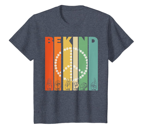 Be Kind Daisy Peace Sign Vintage Retro I Choose Kindness T-Shirt-319235
