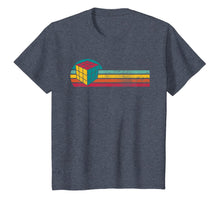 Load image into Gallery viewer, Vintage Style Rubik Cube Silhouette Retro 80s Games Gift T-Shirt
