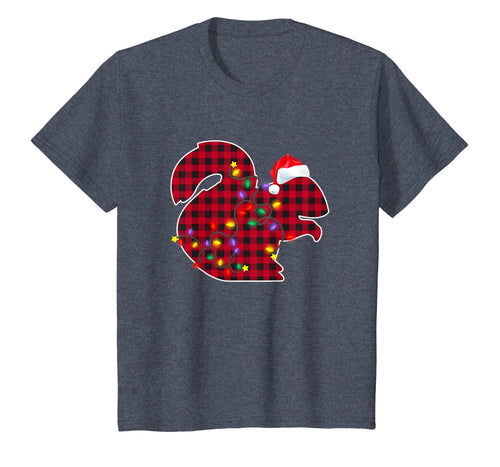 Christmas Red Plaid Buffalo Squirrel Xmas Pajamas Family T-Shirt