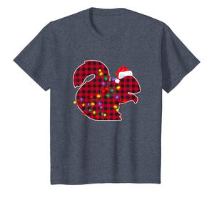Christmas Red Plaid Buffalo Squirrel Xmas Pajamas Family T-Shirt