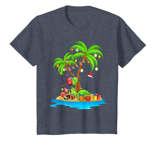 Christmas Palm Tree Tropical Xmas Coconut Lights Pajama T-Shirt
