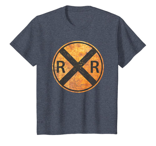 Vintage Railroad Crossing Sign Worker Engineer T-Shirt