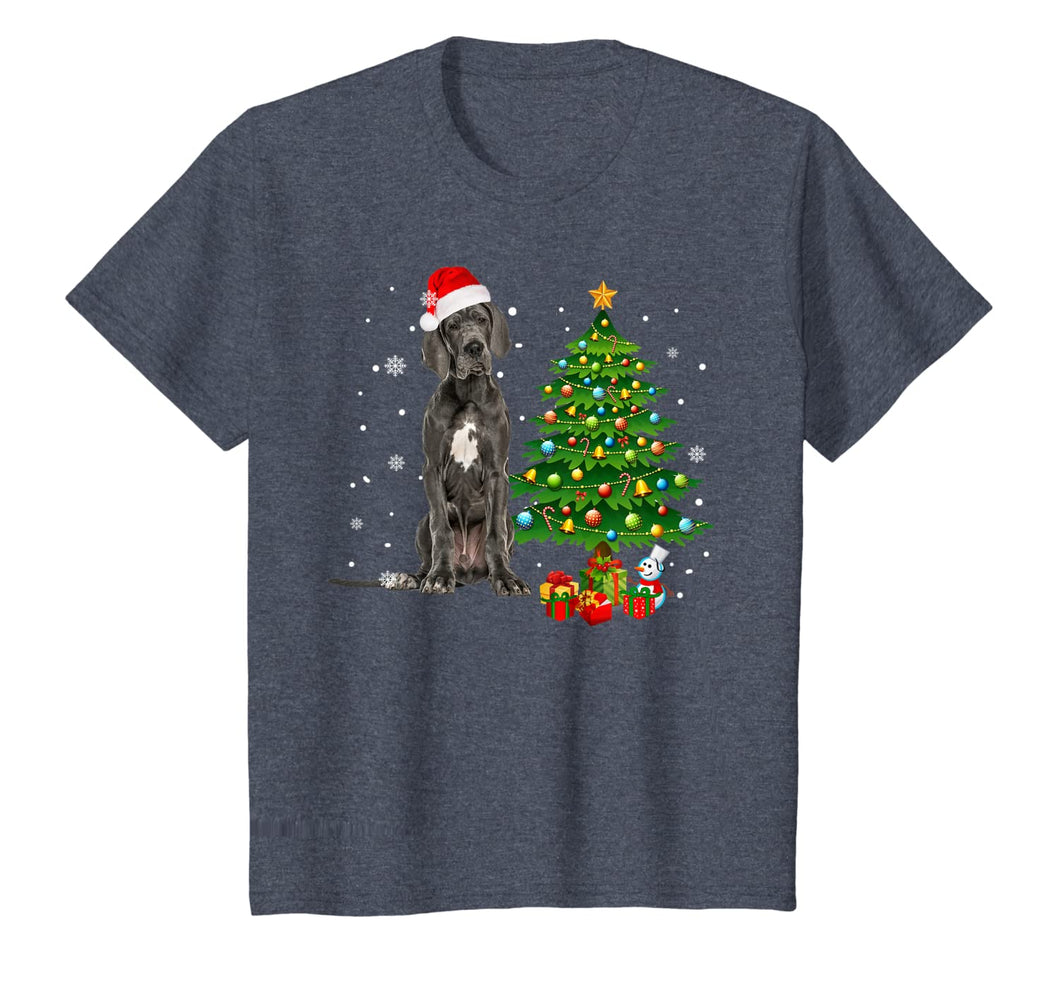 Cute Great Dane Dog Christmas Tree Gift Decor Xmas Tree T-Shirt