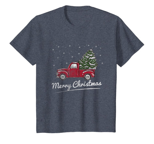 Vintage Wagon Christmas T-Shirt - Tree on Car Xmas Vacation T-Shirt