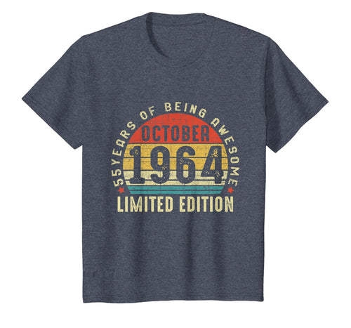 Vintage October 1964 Limited Edition 55th Bday 55 Years Old T-Shirt