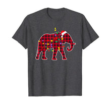 Load image into Gallery viewer, Christmas Red Plaid Buffalo Elephant Xmas Pajamas Family T-Shirt
