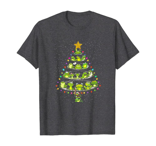 Cute Frog Christmas Tree Gift Decor Xmas Tree T-Shirt