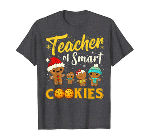 Christmas Teacher Of Smart Cookies Funny Teacher Xmas Gift T-Shirt