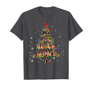 Cute German Shepherd dog Christmas Tree gift decor Xmas tree T-Shirt