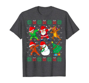 Dabbing Christmas Ugly Xmas Sweater Santa Dab Squad Kids Boy T-Shirt