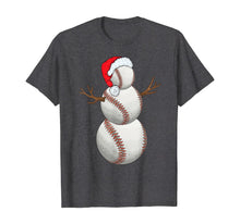 Load image into Gallery viewer, Christmas Baseball Snowman Ball Xmas Gift For Men Women Kids T-Shirt
