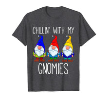 Load image into Gallery viewer, Chillin With My Gnomies, Christmas Garden Gnome Xmas God Jul T-Shirt
