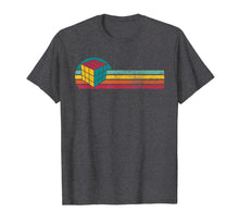 Load image into Gallery viewer, Vintage Style Rubik Cube Silhouette Retro 80s Games Gift T-Shirt
