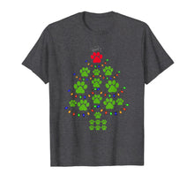 Load image into Gallery viewer, Christmas XMas Tree Super Cute Dog Paws Print Puppy Owner T-Shirt

