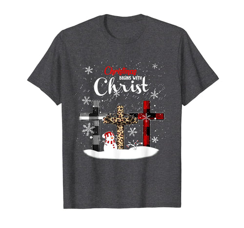 Christmas Begins With Christ Costume Xmas Gifts T-Shirt