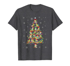 Cute Frog Christmas Tree gift decor Xmas tree T-Shirt