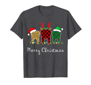 Dental Assistant Tooth Merry Christmas Lights Xmas T-Shirt-1416826