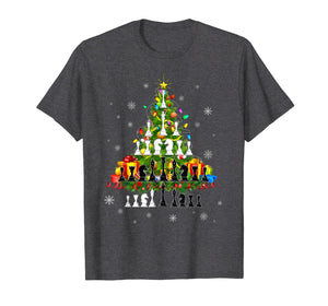 Chess Christmas Tree Lights Funny Chess Xmas Gift T-Shirt