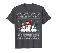 Load image into Gallery viewer, Chillin With My Snowmies Funny Ugly Christmas Pajama Xmas T-Shirt
