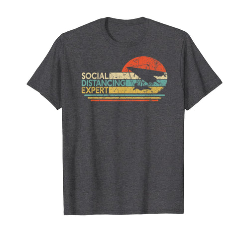 Social Distancing Expert Hang Gliding Vintage Hang Glider T-Shirt