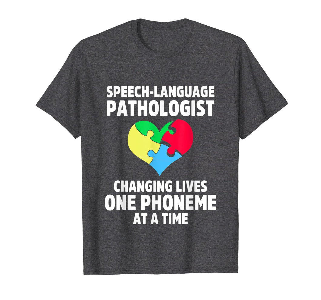 Speech Pathology Therapy Lives Autism Awareness Month TShirt