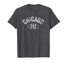 Load image into Gallery viewer, Chicago 312 Area Code T-Shirt Distressed Vintage Tee
