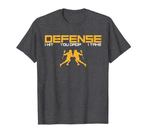 Defense Defender Stick Lacrosse Player Sports Graphic Shirt