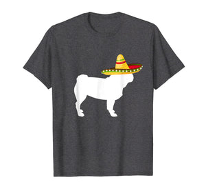 Pug Sombrero Cinco De Mayo Dog T-Shirt