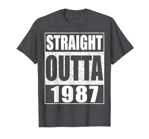 Straight Outta 1987 T-Shirt 32nd Birthday Gift Shirt