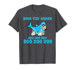 Shih Tzu Shark Doo Doo Doo Tshirt Funny Shih Tzu Lover Gifts