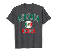 Load image into Gallery viewer, Chihuahua T Shirt - Varsity Style Mexico Flag
