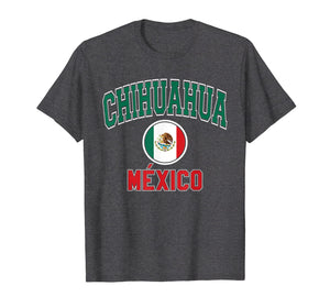 Chihuahua T Shirt - Varsity Style Mexico Flag
