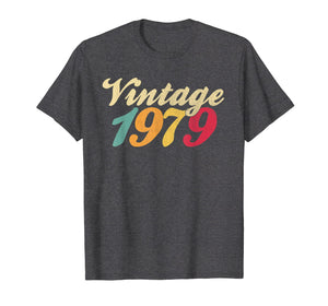 40th Birthday Gift Vintage 1979 T Shirt Classic Men Women