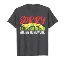 Load image into Gallery viewer, Leopard Gecko Homework tshirt leopard gecko ate my homework
