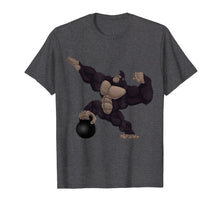 Load image into Gallery viewer, Men&#39;s Women&#39;s T Shirt Dabbing Gorilla Raises Iron
