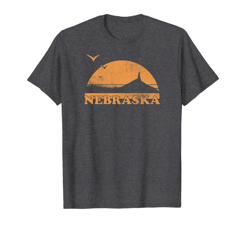 Vintage Nebraska 70s 80s Sunrise T-Shirt - NE Distressed Tee