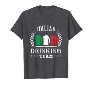 Beer Italian Drinking Team Casual Italy Flag T-Shirt