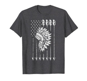 Cool Native American Arrow And Teepee Flag Shirt Funny Gift
