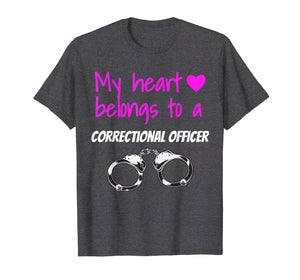 Correctional Officer Wife T Shirt Corrections Girlfriend Tee