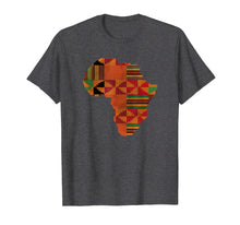 Load image into Gallery viewer, Africa Shirt, African Kente Map Of Africa T-Shirt
