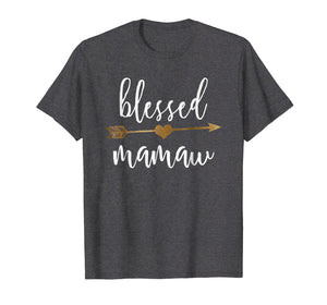 Cute Gold Arrow Blessed Mamaw Shirt Thanksgiving Shirt